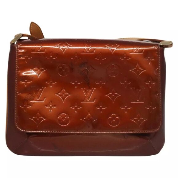 LOUIS VUITTON Monogram Vernis Thompson Street Bag Bronze M91124 LV Auth 115834 - Picture 2 of 16